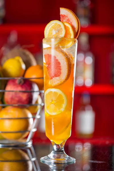 Świeży sok koktajl z pomarańczy — Zdjęcie stockowe
