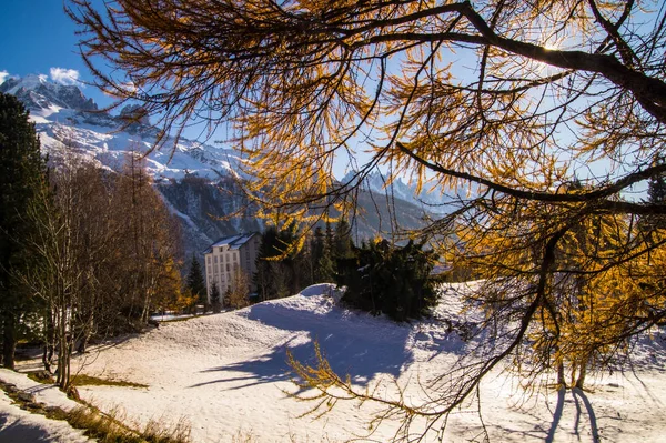 Planeta, Chamonix, haute savoie, Francja — Zdjęcie stockowe