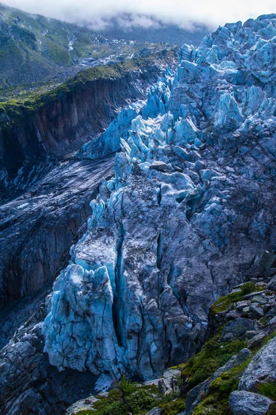 Geleira de argentiere, chamonix, haute savoie, frança — Fotografia de Stock