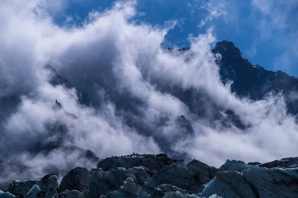 Ledovec argentiere, chamonix, Savojsko, Francie — Stock fotografie