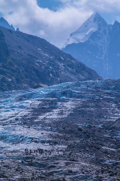 Glaciären i argentiere, chamonix, haute savoie, Frankrike — Stockfoto