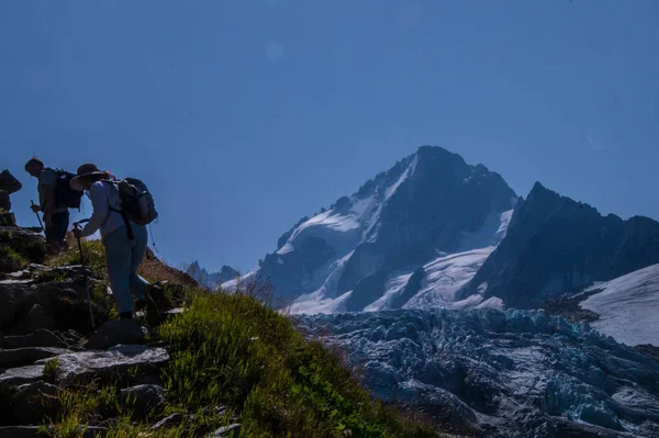 Lodowiec tour, chamonix, Sabaudii, Francja — Zdjęcie stockowe