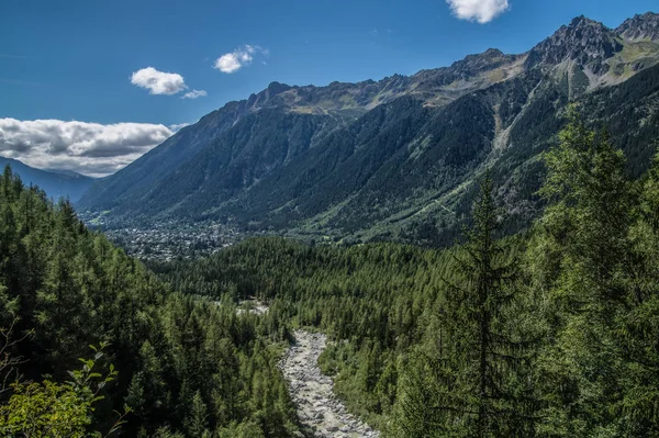 Franska Alpina Landskap — Stockfoto