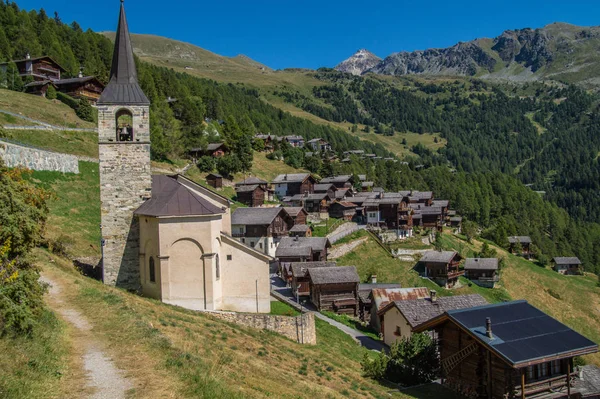 Chandolin, valais, suíço — Fotografia de Stock