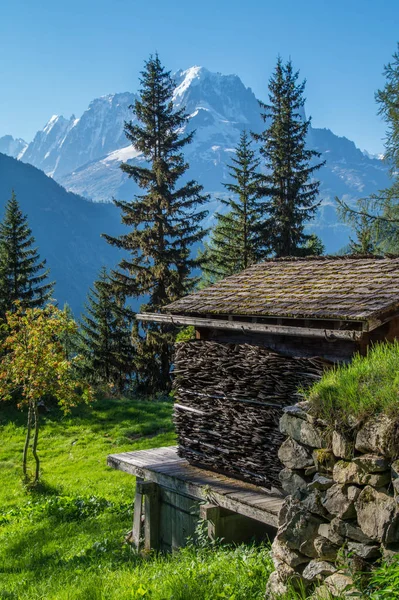 Les granges, vallorcine, haute savoie, Frankreich — Stockfoto