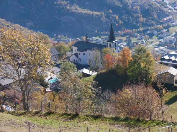 Ausserberg Wallis Voor Swiss — Stockfoto