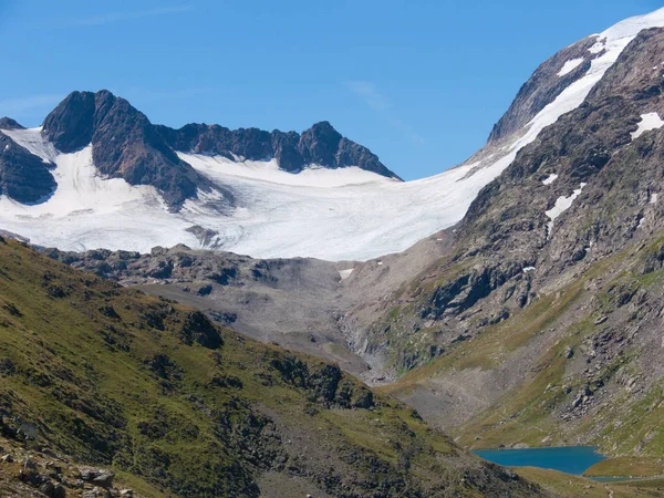(Inggris) gletser of saint sorlin col de la croix de fer - savoie, france — Stok Foto