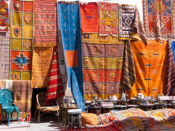 Tappeto Nelle Strade Del Nord Africa Essaouira — Foto Stock