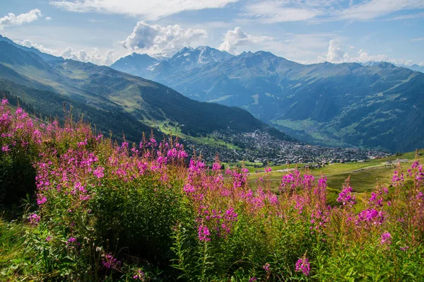 Paisaje de los Alpes suizos — Foto de Stock
