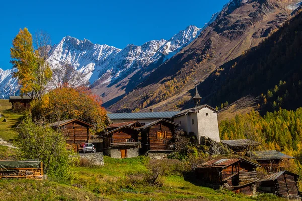 秋天瑞士阿尔卑斯山的风景 — 图库照片