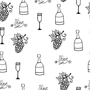 şarap seamless modeli