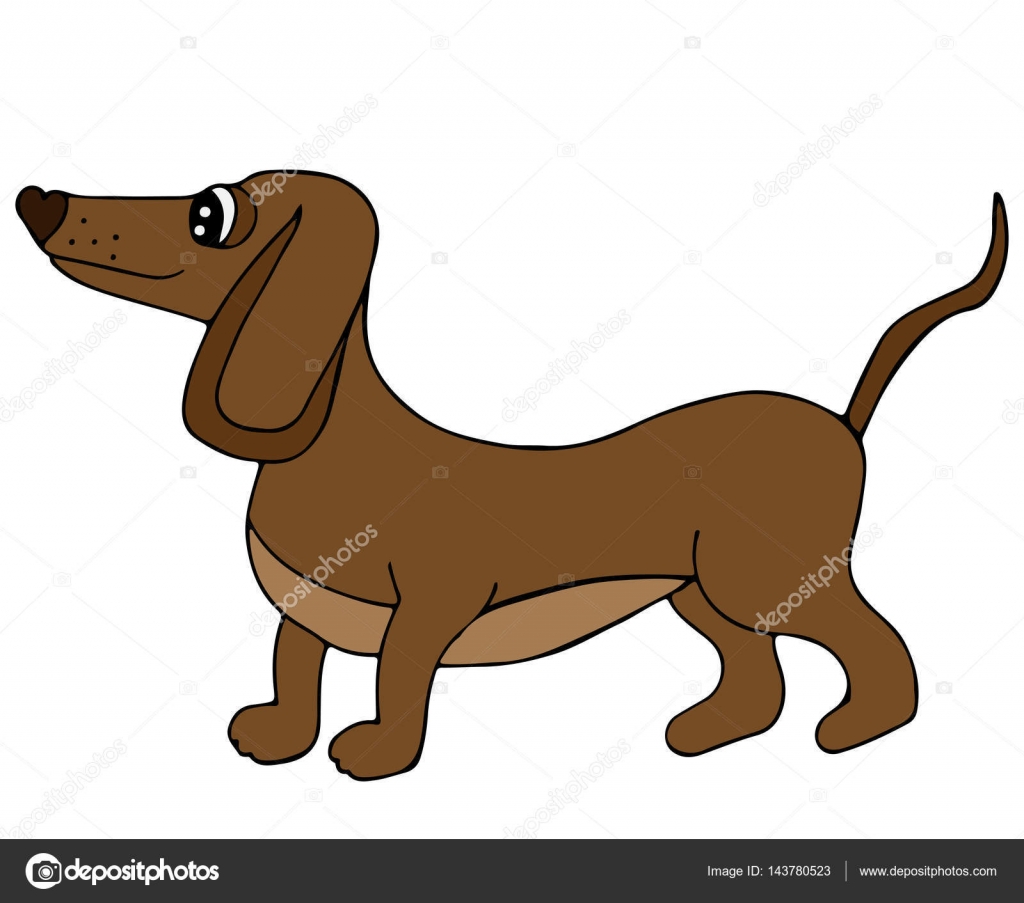 Cane sveglio isolato su sfondo bianco Per libro da colorare e altro disegno bambino — Vettoriali di ellina200 mail