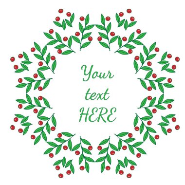 Beyaz adam üzerinde kırmızı dut çerçevelerle izole yaprak yeşil