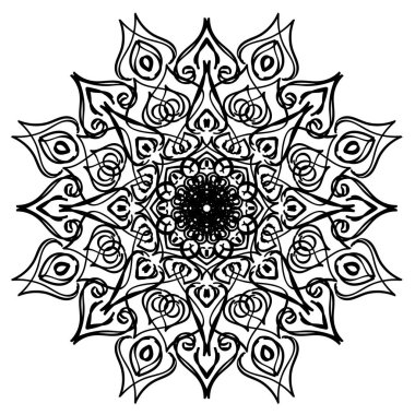 Siyah çizgi güzel süslü tasarlamak tasarlamak