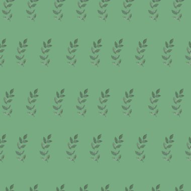 El boya sulu boya Dikişsiz desen brunch yaprak ile