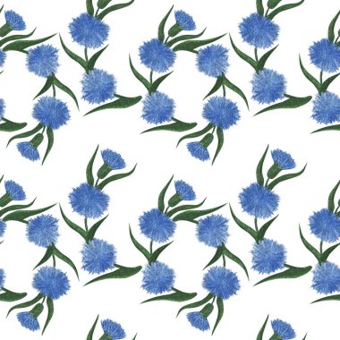 Peygamber Çiçeği çiçek suluboya çiçek esen ile Seamless Modeli