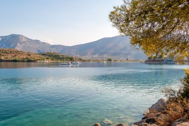 Palaia epidaurus kenarı, argolis, Yunanistan