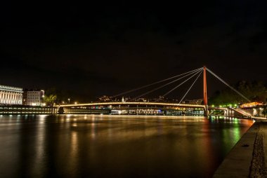 Eski Lyon Fransa Saone Nehri,