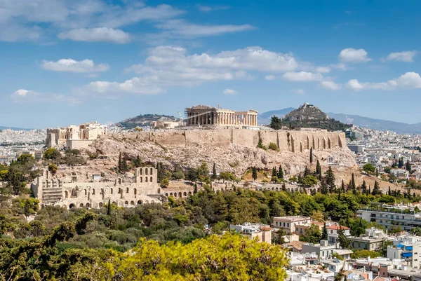 Chrám Parthenon v Akropoli Athény, Řecko Stock Snímky