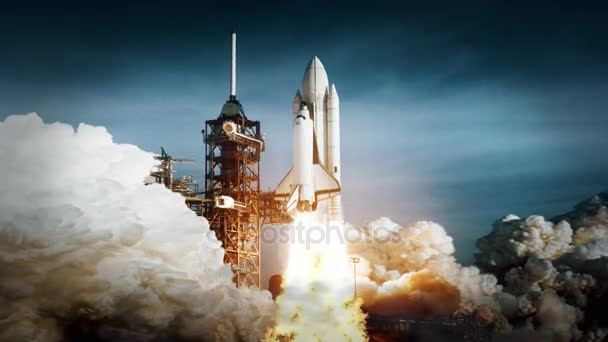 Start raketoplánu Challenger. vypuštění kosmické lodi. Některé prvky, které snímky Nasa