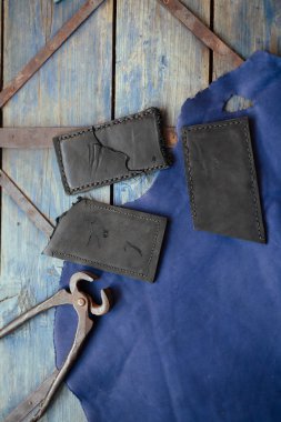 Deri el sanatları ve deri çalışma.