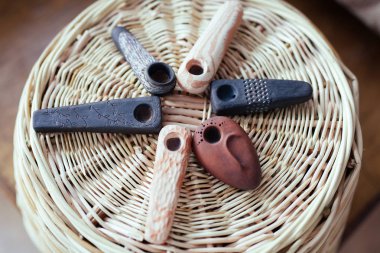 Lüle sepet üzerinde