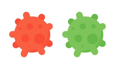 Kovid19. Virüs tehlike simgesi. Corona Virüsü sembolü