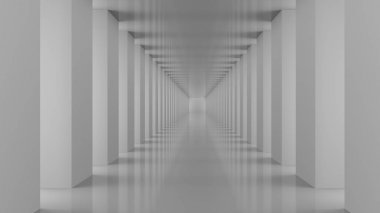 3d soyut koridor gri 