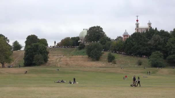 Piękne Łąki Greenwich Park Londynie London Anglia Wrzesień 2016 — Wideo stockowe