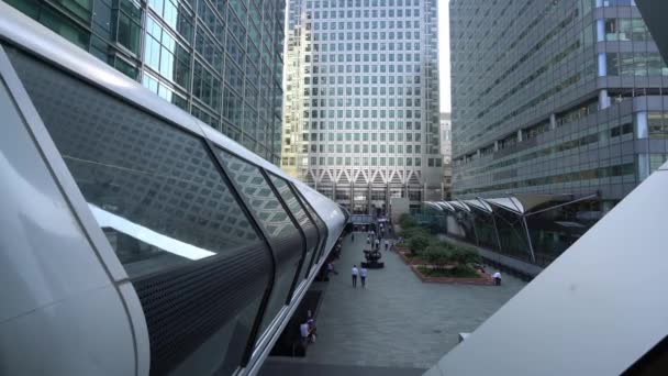 London England September 2016 Windows Skyskrapor Business Office Byggnader London — Stockvideo