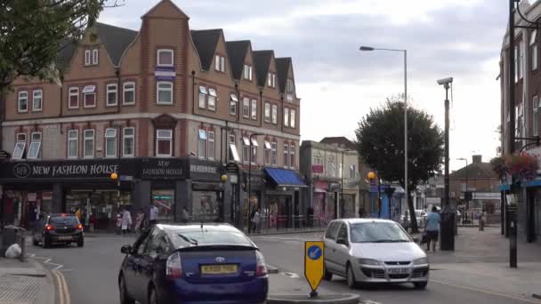 Tráfico Día Londres Londres Inglaterra — Vídeo de stock