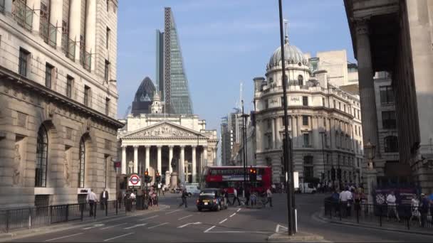 Міська Панорама Руху Лондона Лондона Англія — стокове відео