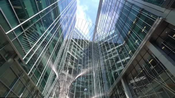 Moderne Architectuur Bij Canary Wharf London London England September 2016 — Stockvideo