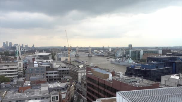 Londres Inglaterra Septiembre 2016 Tower Bridge Londres Reino Unido — Vídeos de Stock