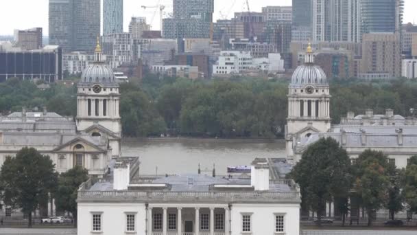 Luftaufnahme Der Stadt London Hintergrund — Stockvideo