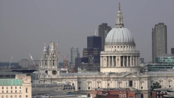 Собор Святого Павла Дивовижний Вид Тейт Модерн Лондон Енгландія Септема — стокове відео