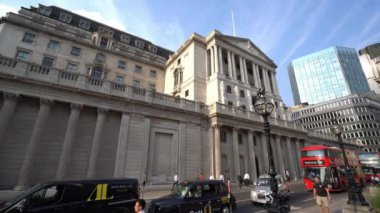 Londra şehir trafiği - Londra, İngiltere 