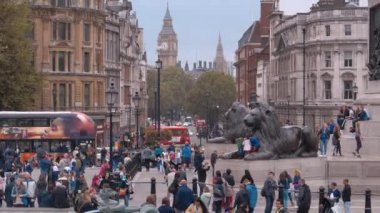 Londra 'nın Gündüz Trafiği - Londralı KINGDOM - 10 ARALIK 2019