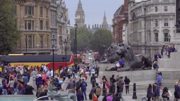 Panorama Del Tráfico Urbano Londres Londres Inglaterra — Vídeos de Stock