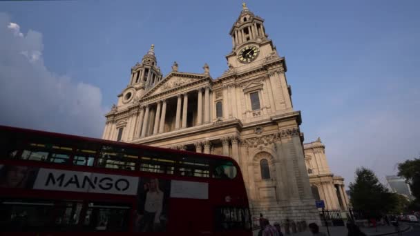 Londra Gündüz Vakti Şehir Trafiği Londra Ngiltere — Stok video