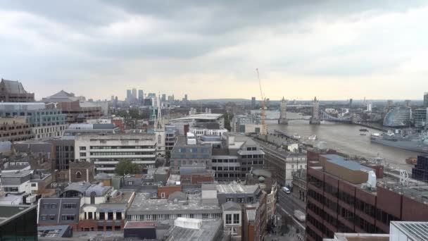 伦敦市现代建筑 英格兰 2018年12月15日 — 图库视频影像