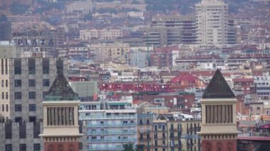 İspanya güzel Barselona şehrinin görünümü