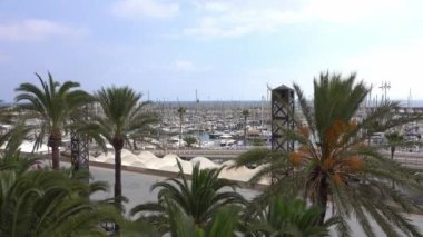 Barselona / İspanya, 2 Ekim 2016: Marina Port Vell Barcelona - İspanya 