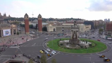 İspanya güzel Barselona şehrinin görünümü