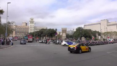 İspanya güzel Barselona şehrinin görünümü