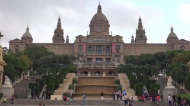 Barcelona 'daki Ulusal Saray - Palau Nacional - BARCELONA, İspanya - 3 Ekim 2016