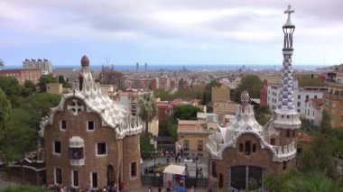 Barselona / İspanya, 2 Ekim 2016: güzel Park Guell Barselona