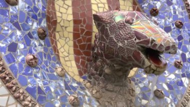 Barselona / İspanya, 2 Ekim 2016: güzel Park Guell Barselona