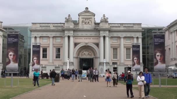 National Maritime Museum Greenwich London England September 2016 — Stockvideo