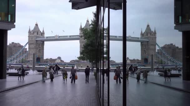 Architettura Moderna Antica Londra Riverside Londra Inghilterra Settembre 2016 — Video Stock